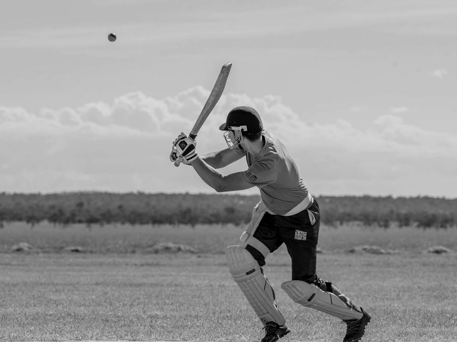 Batsman playing a shot